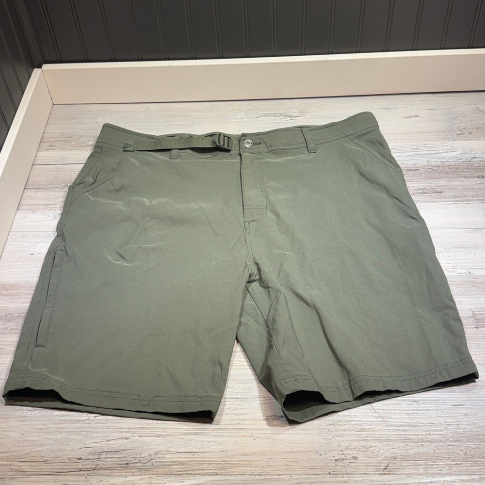 Gerry Venture Shorts Men's Sz 40 Belted Hiking Shorts Green/Olive